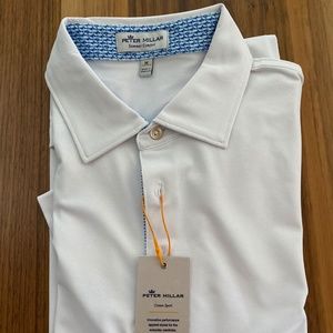 Peter Millar White Golf shirt size M